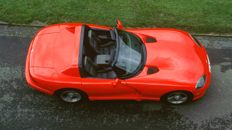 dodge viper top down view