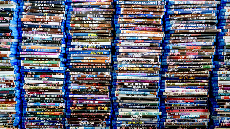 stack of Blu-ray discs