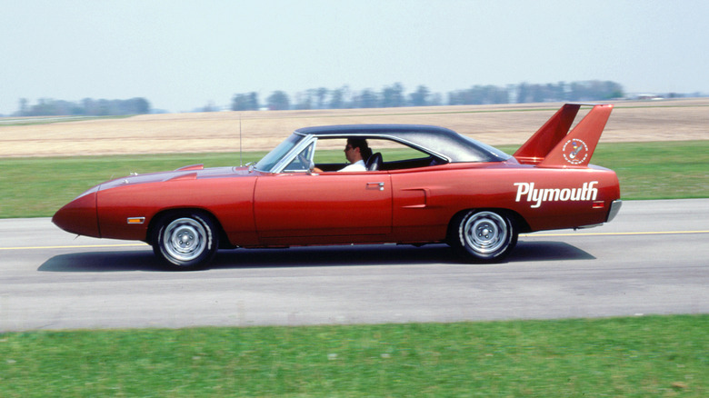 Plymouth Superbird at speed