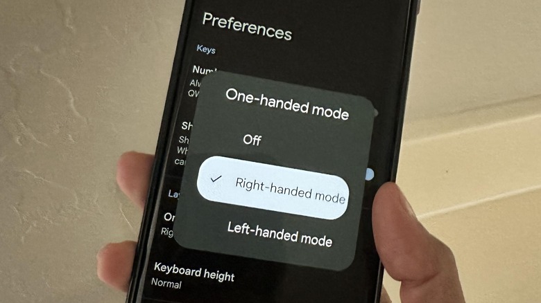 Gboard Keyboard right-handed mode
