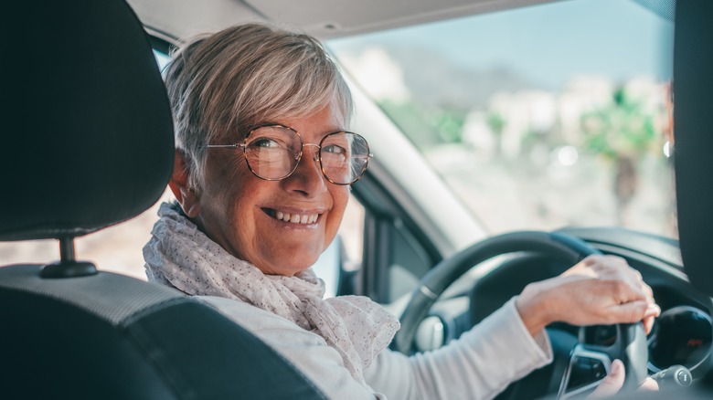 woman in driver's seat