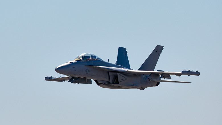 Navy Growler in flight