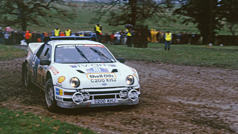 Ford RS200 at the 1986 RAC Rally GB