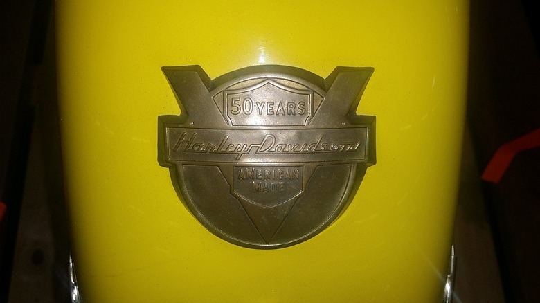 50-year Harley-Davidson anniversary logo