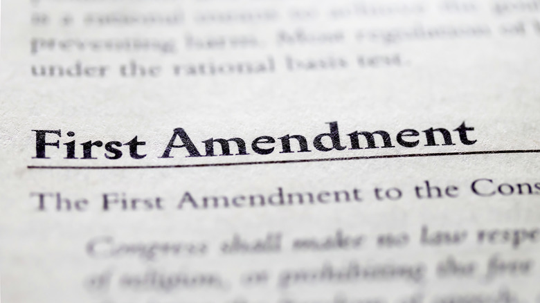 First amendment in print