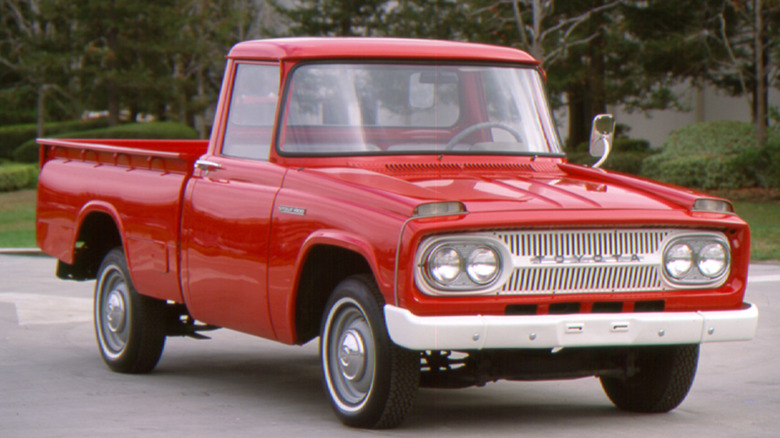 Toyota Stout compact pickup truck front 3/4 view