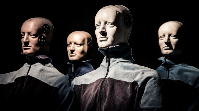 Four crash test dummies