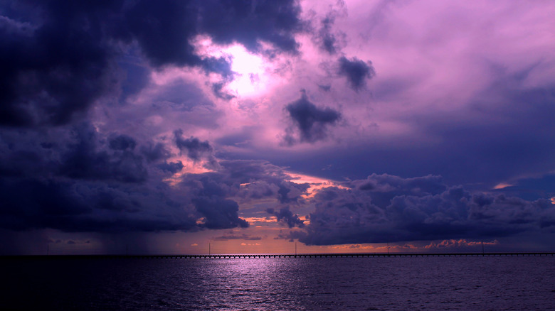 Storm clouds over Lake Pontchartrain