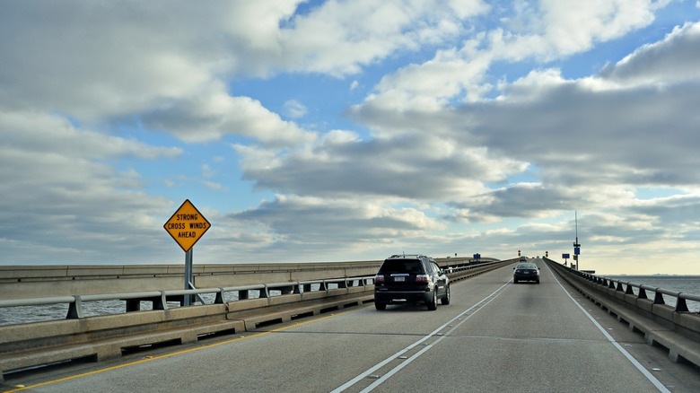 Heading south over one of the rises on the Causeway