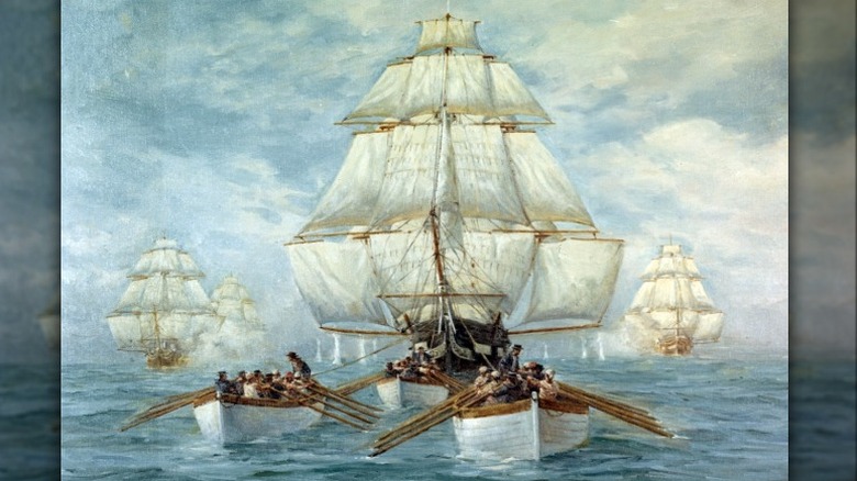 Chase of the Constitution, July 1812