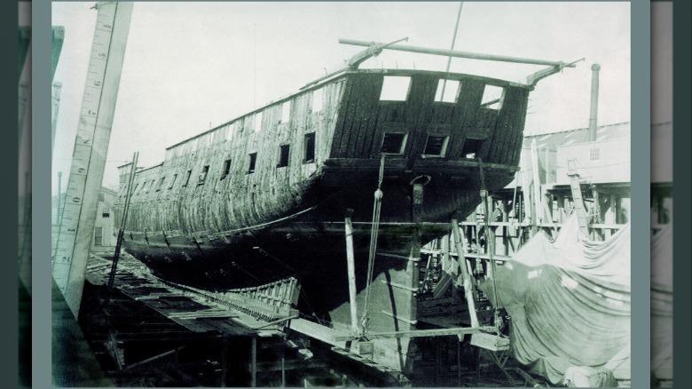 USS Constitution in 1874