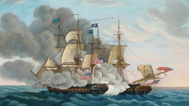 USS Constitution vs HMS Guerriere: In Action