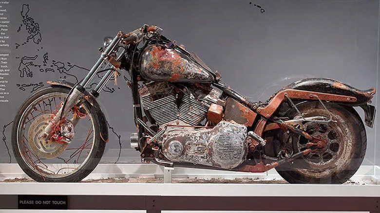 Harley-Davidson Tsunami motorcycle showing signs of corrosion from salt air and water