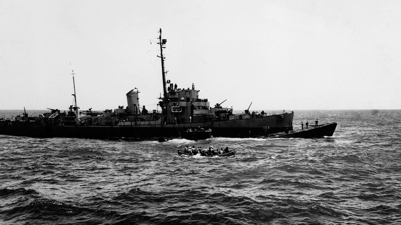 U-505 submarine at sea
