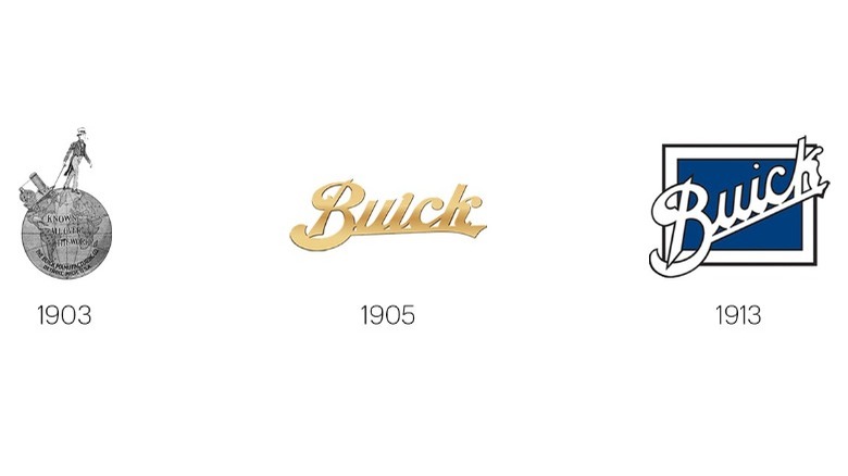 1903, 1905 and 1913 Buick logos