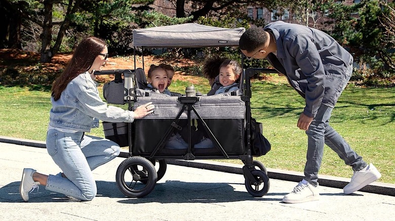 Jeep Wagon Stroller in use