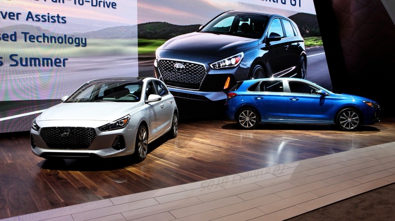 Hyundai Elantra GT and GT Sport in showroom