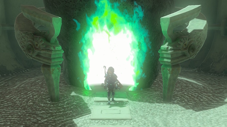 Link entering one of many Shrines