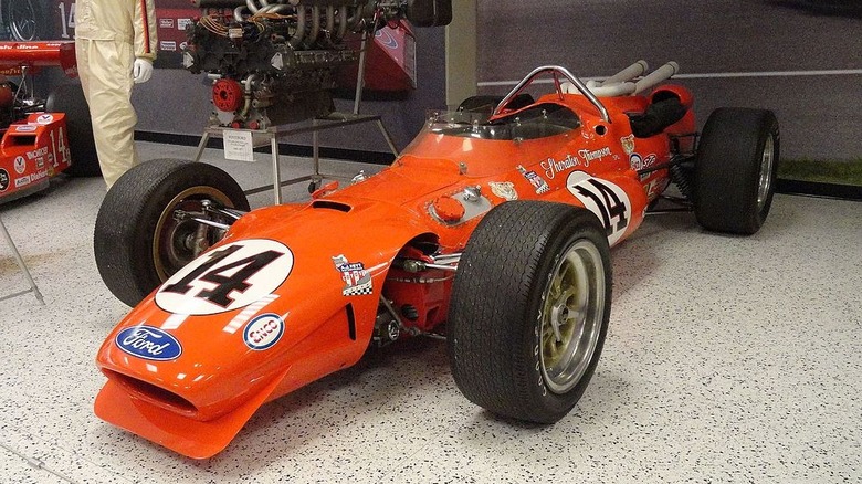 A.J. Foyt's V8 race car on display