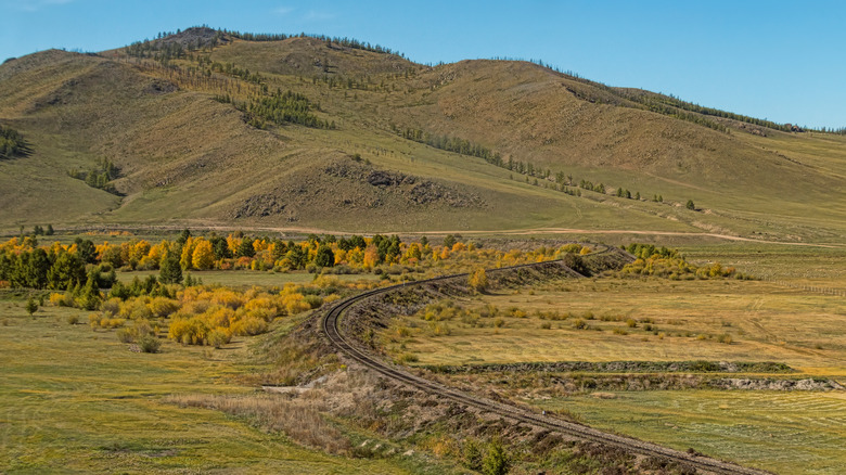 The Trans-Manchurian rail track.