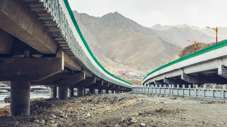 The Qinghai - Tibet Railway.