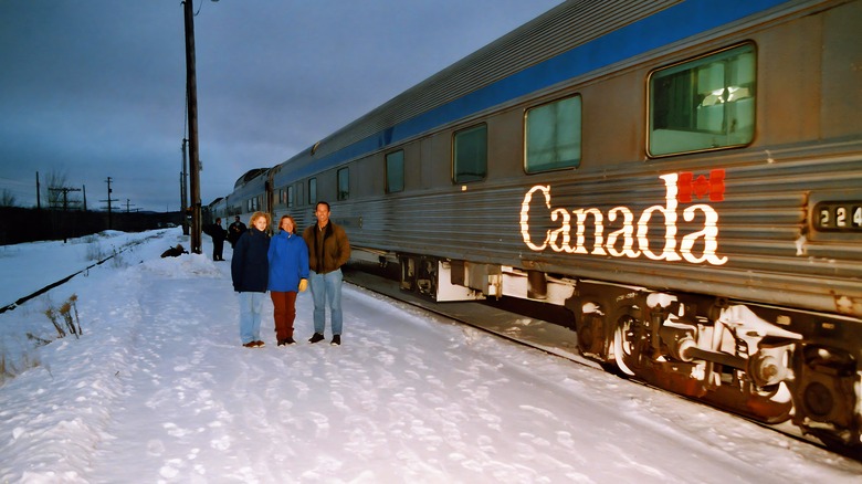 The Canadian transcontinental train.