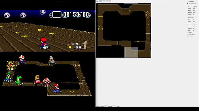 Super Mario Kart tile view