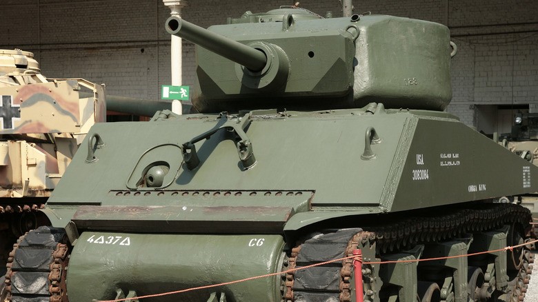 M4A3E2 "Jumbo" tank in a museum