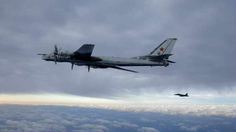 Tu-95 in flight