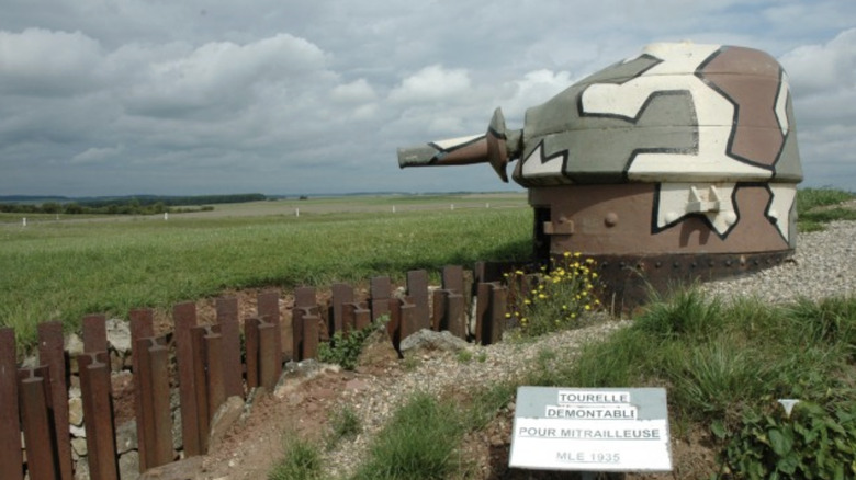 gun battery on Maginot Line