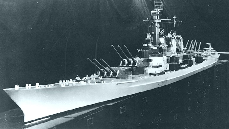 model of USS Montane Battleship