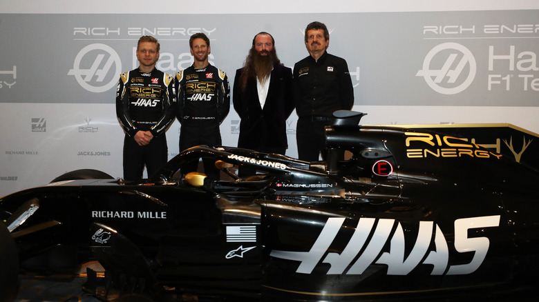 Haas team with William Storey