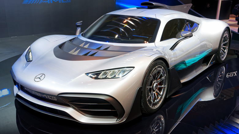 Mercedes-AMG One on display frontal view