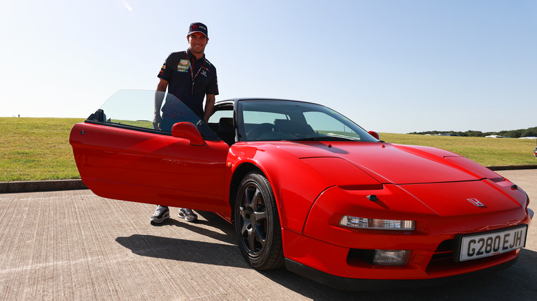 Sergio Perez with Acura NSX