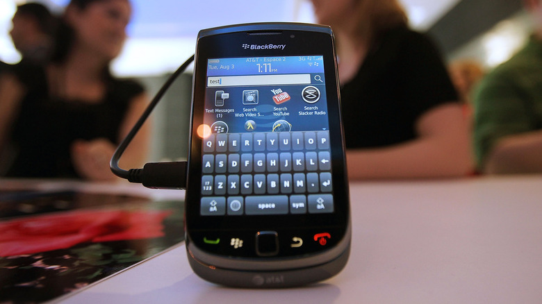 BlackBerry Torch 9800 at tech show