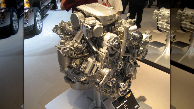 Duramax LML engine on display