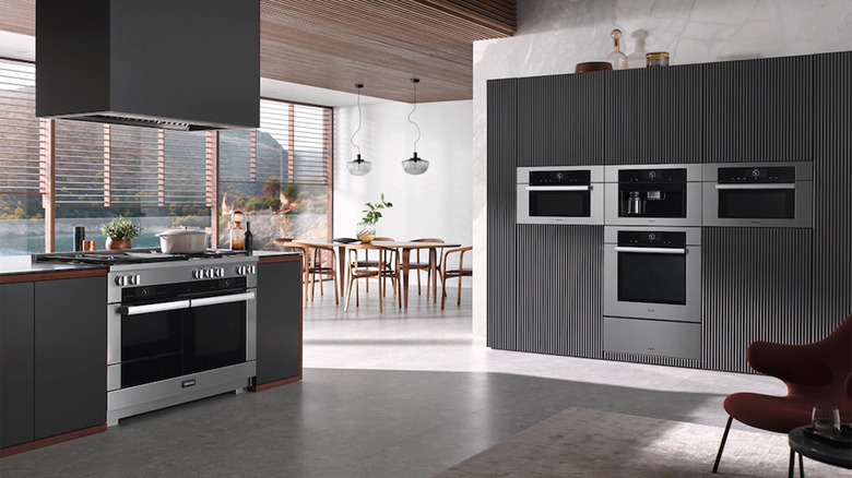 modern kitchen with Miele appliances