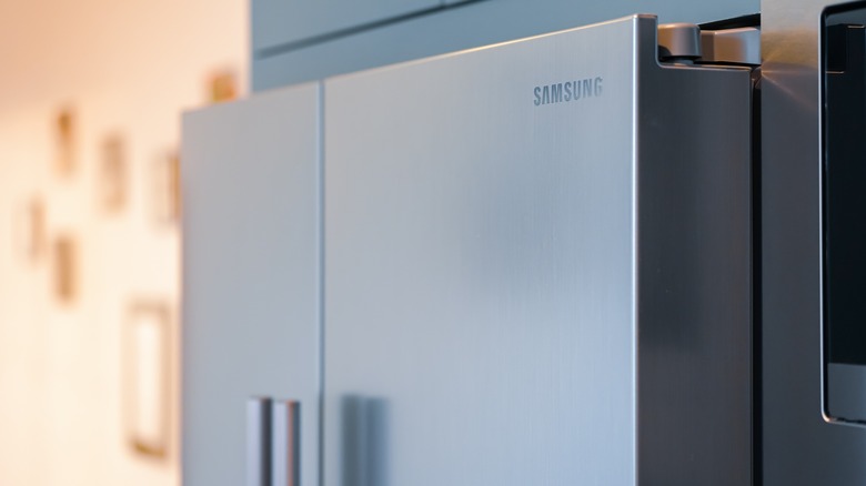 stainless-steel Samsung refrigerator