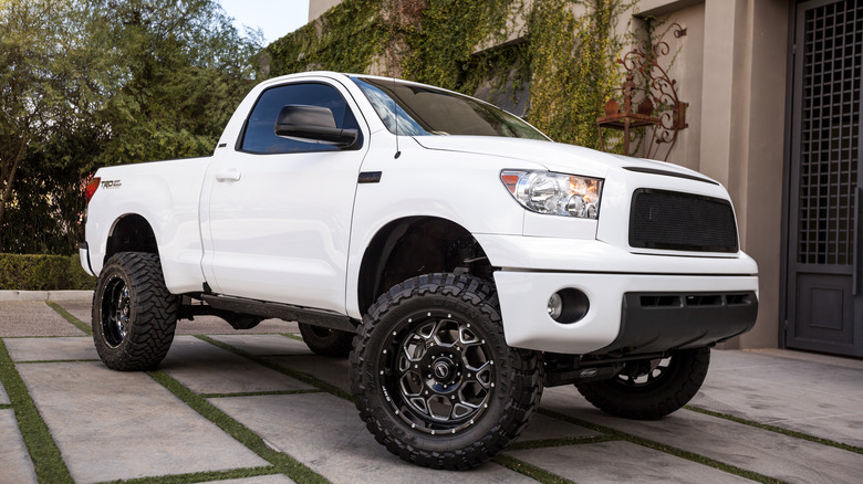 Toyota Tacoma with aftermarket wheels