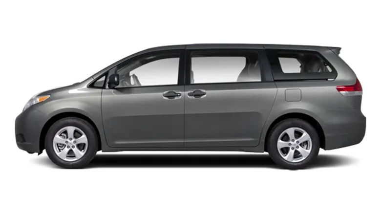 A gray 2012 Toyota Sienna