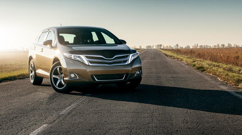 Toyota Venza on country road