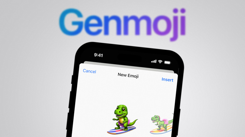 Genmoji on display with iPhone