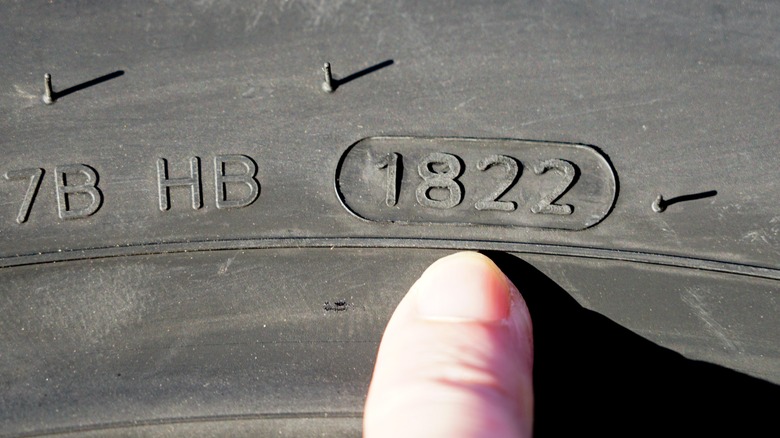 Tire identification number in the sidewall