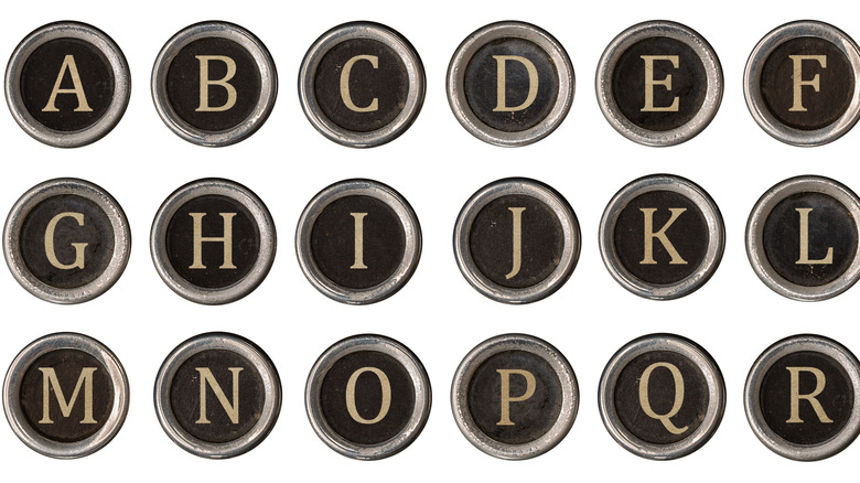 Alphabetical arrangement of keys