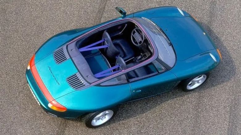 1989 Porsche Panamericana concept car top view without roof