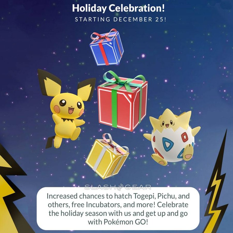 The Pokemon GO Christmas Event Update Is Available Now SlashGear