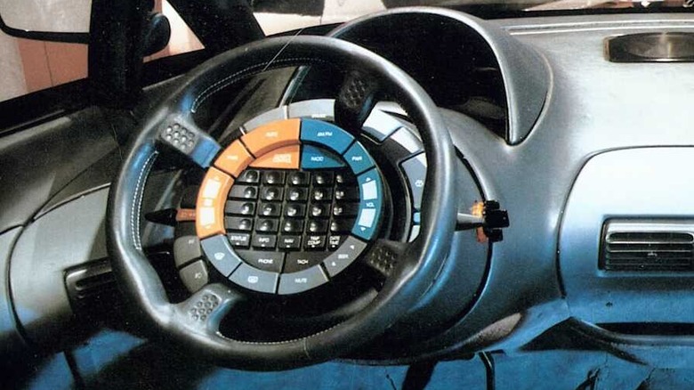 Steering wheel controls on the 1986 Pontiac Trans Sport concept minivan