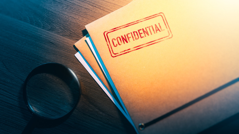 Folders marked "Confidential"