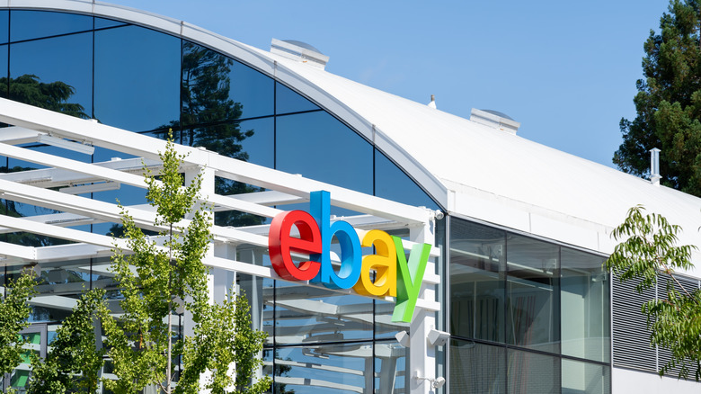 eBay sign on building