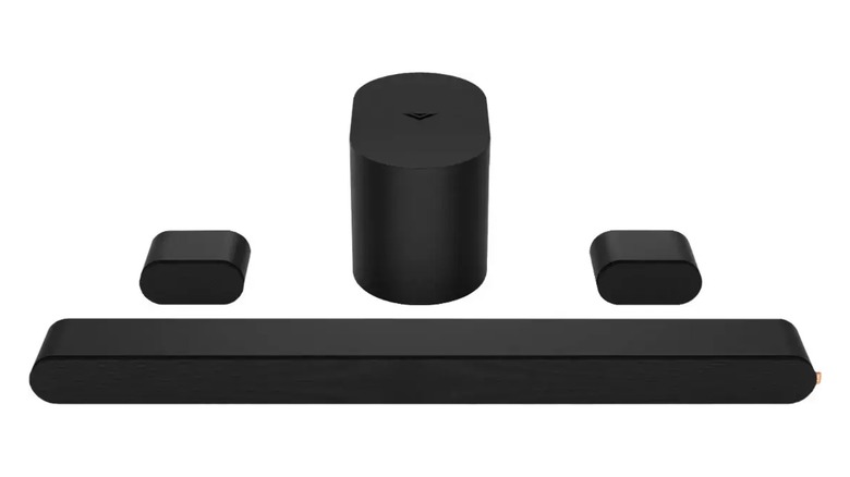 Vizio soundbar with speakers and amp